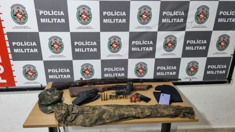 Policia Militar apreende armas no GervásioMaia