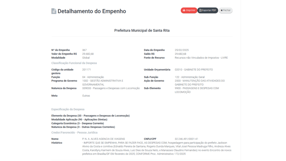 DESPERDÍCIO: PREFEITO E VICE DE SANTA RITA, NA PB, GASTAM QUASE R$ 90 MIL DURANTE EVENTO EM BRASÍLIA 3 ayw4397