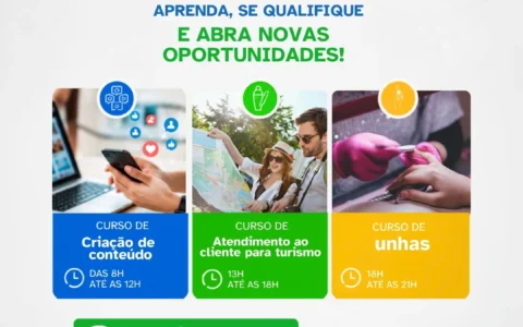 João Pessoa abre 90 vagas em cursos profissionalizantes gratuitos