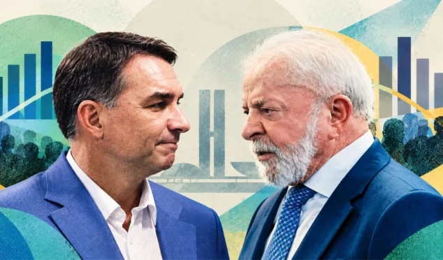 Flávio bolsonaro e Lula avançam ao segundo turno para presidente